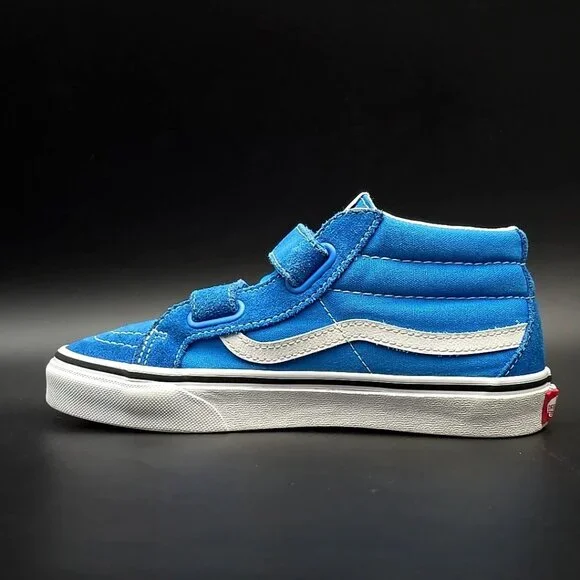Vans Old Skool V Retro Court Blue White Unisex Sneakers 507698 Kid's Size 3.0 - Picture 5 of 12